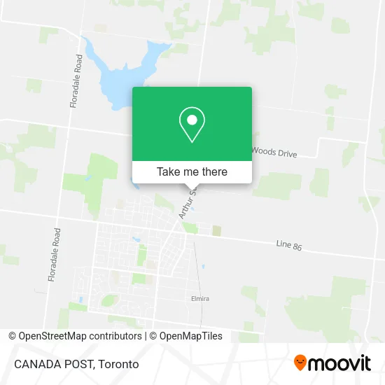 CANADA POST map