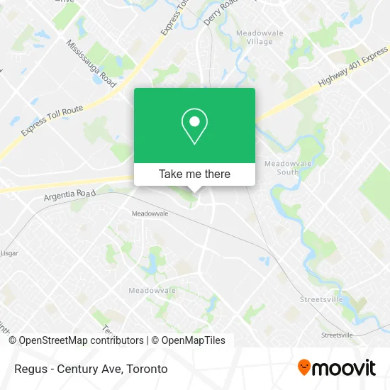 Regus - Century Ave map