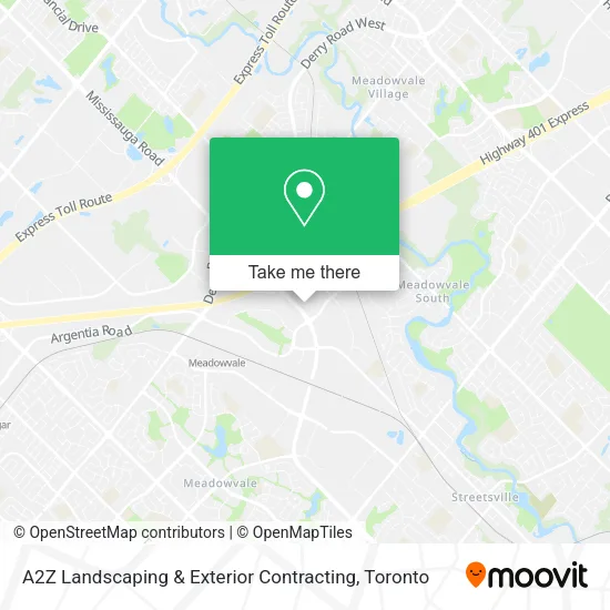 A2Z Landscaping & Exterior Contracting map