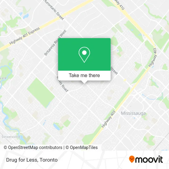 Drug for Less map