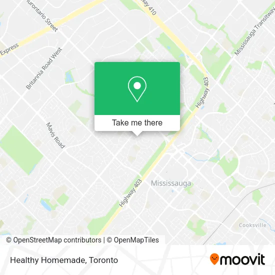Healthy Homemade map