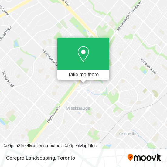 Corepro Landscaping map