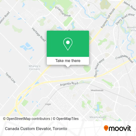 Canada Custom Elevator map