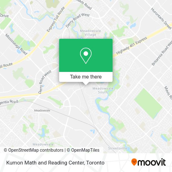 Kumon Math and Reading Center map