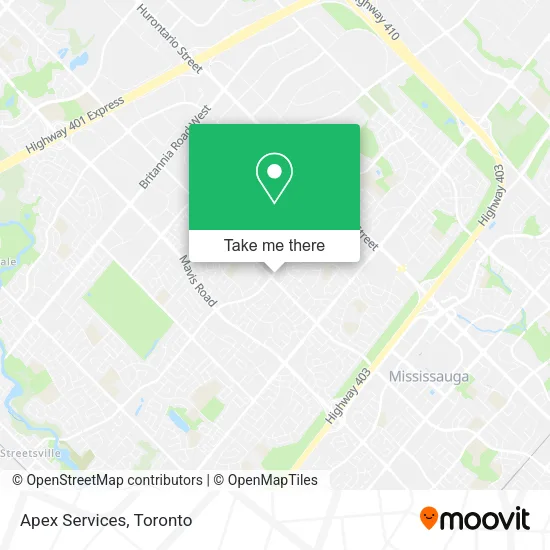 Apex Services map