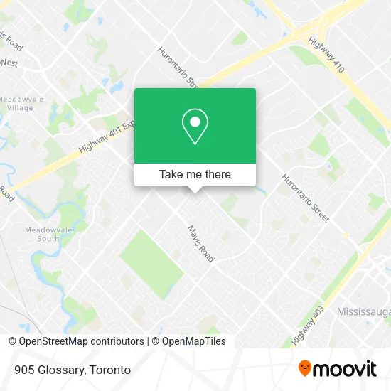 905 Glossary map