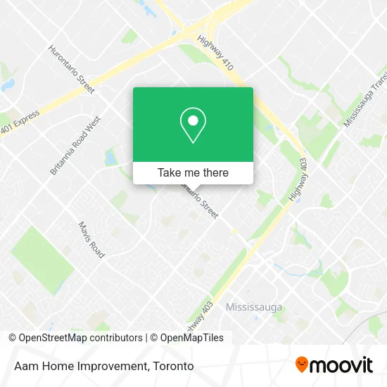 Aam Home Improvement map
