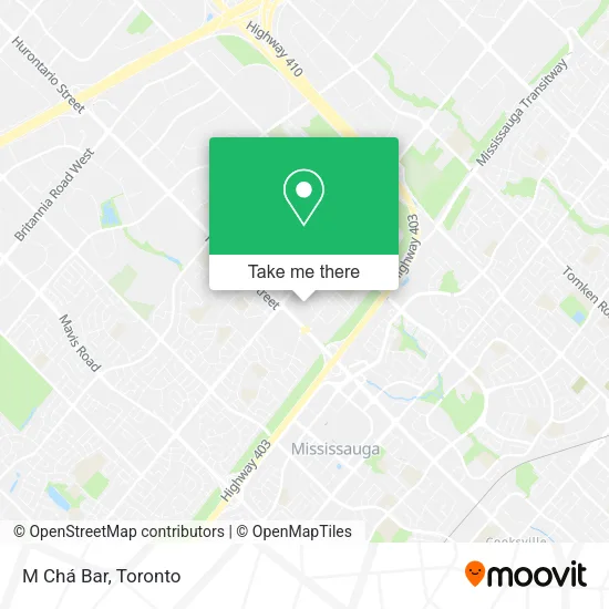 M Chá Bar map