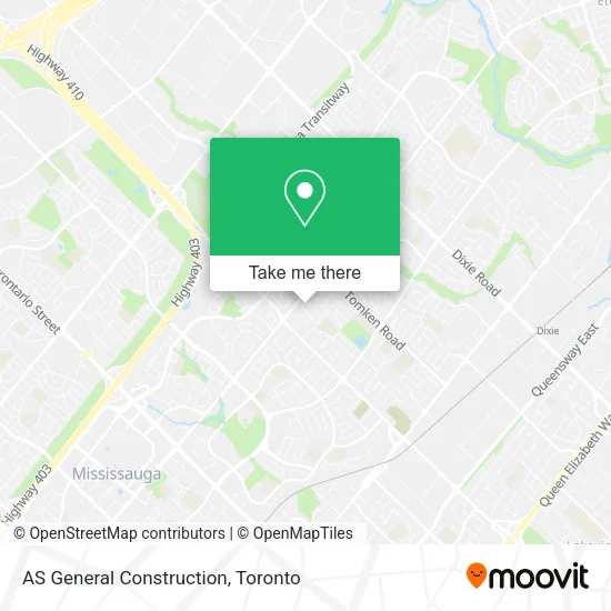 AS General Construction map