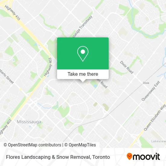 Flores Landscaping & Snow Removal map