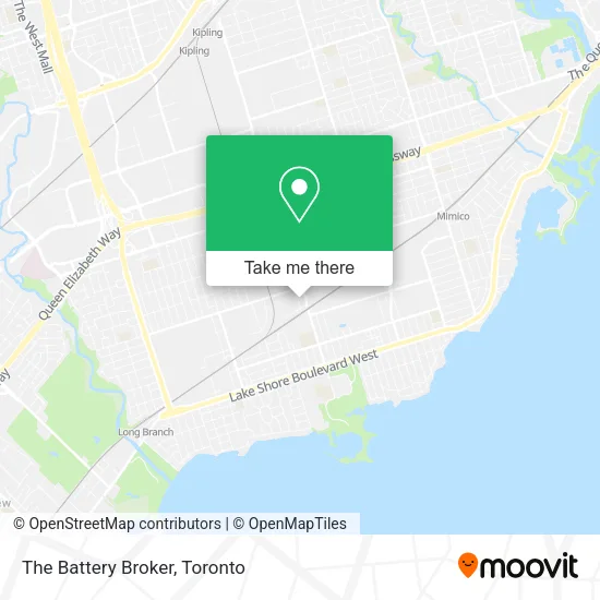 The Battery Broker map