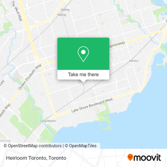 Heirloom Toronto map