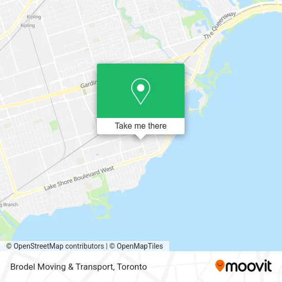 Brodel Moving & Transport map