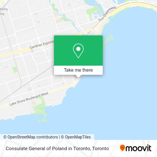 Consulate General of Poland in Toronto map