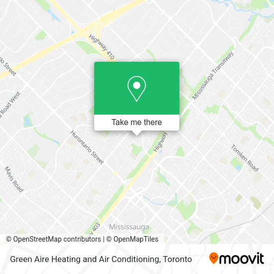 Green Aire Heating and Air Conditioning map