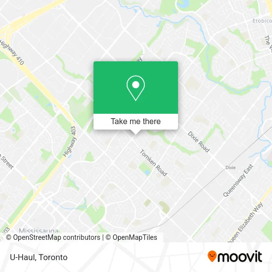 U-Haul map