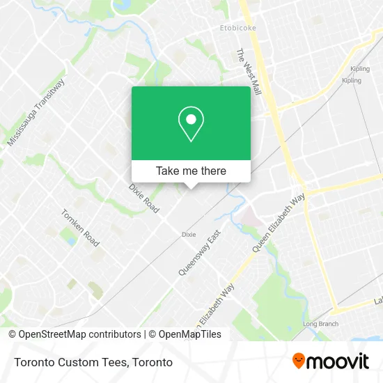 Toronto Custom Tees map