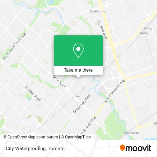 City Waterproofing map