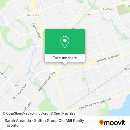 Sarah Amanda - Sutton Group Old Mill Realty map