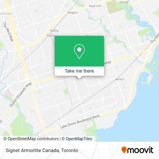 Signet Armorlite Canada map