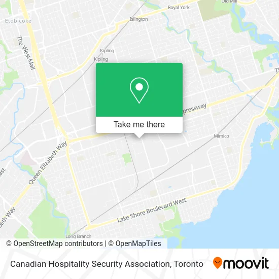 Canadian Hospitality Security Association map