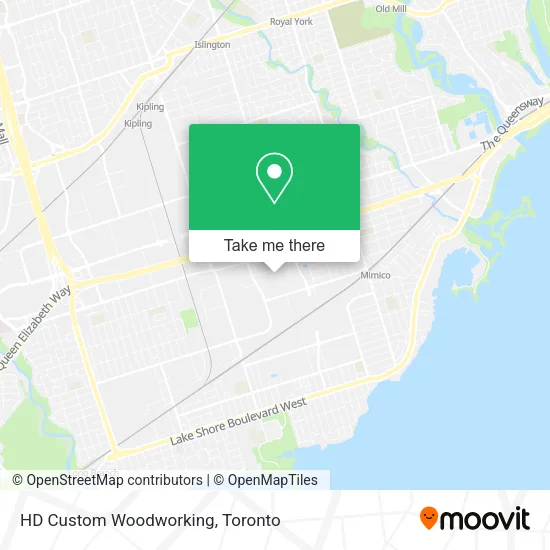 HD Custom Woodworking map