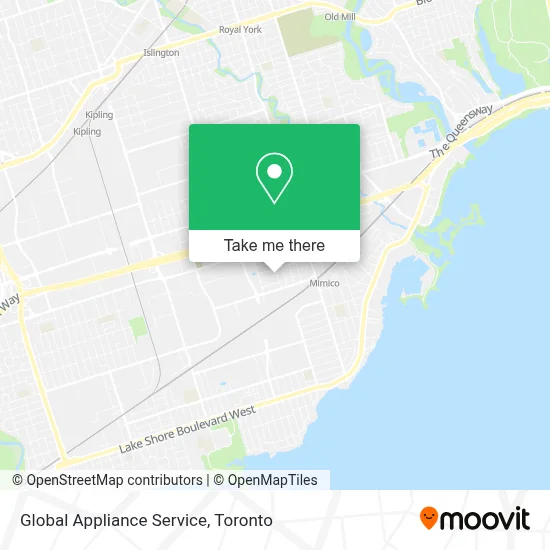 Global Appliance Service map