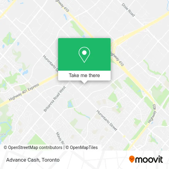 Advance Cash map