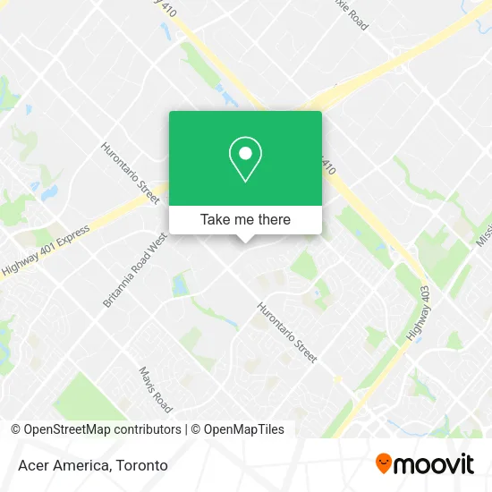 Acer America map