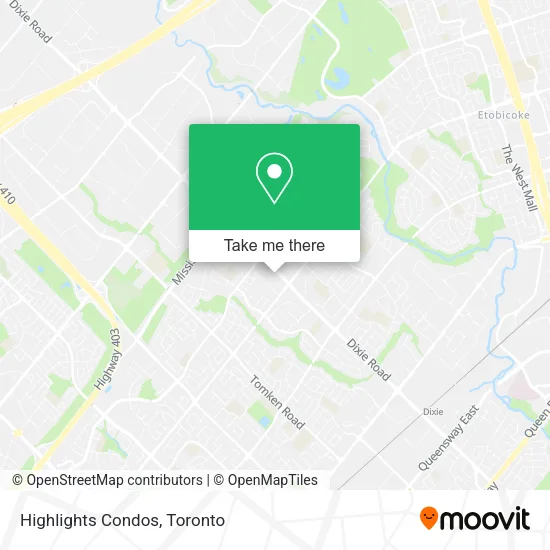 Highlights Condos map