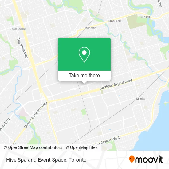 Hive Spa and Event Space map