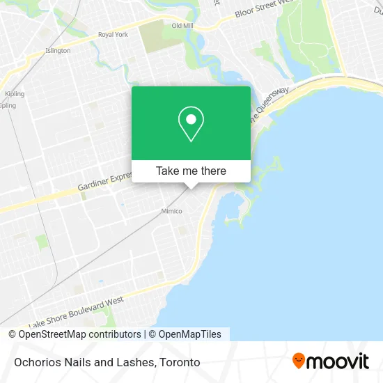 Ochorios Nails and Lashes map