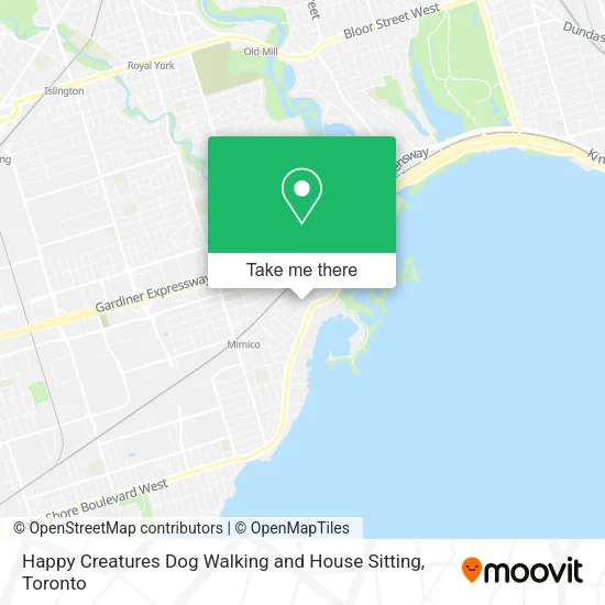 Happy Creatures Dog Walking and House Sitting map