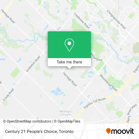 Century 21 People's Choice map