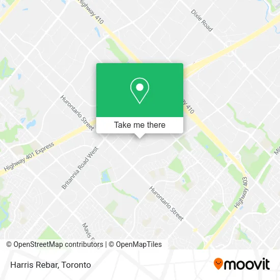 Harris Rebar map