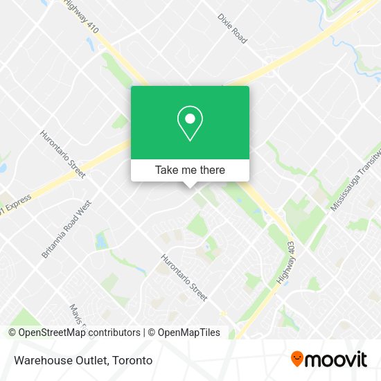Warehouse Outlet map