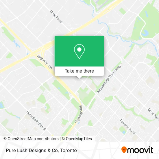 Pure Lush Designs & Co map