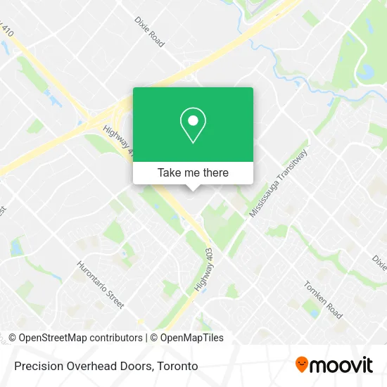 Precision Overhead Doors map