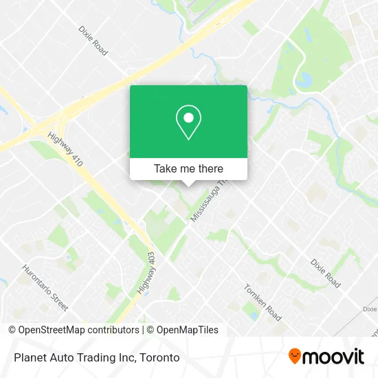 Planet Auto Trading Inc map