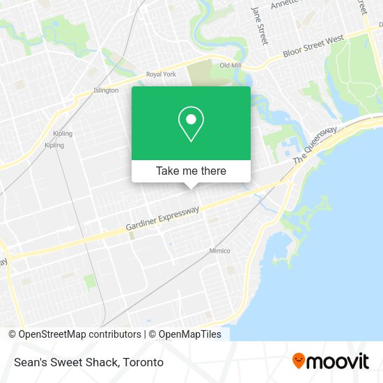 Sean's Sweet Shack map