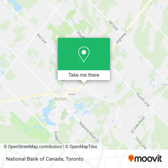 National Bank of Canada map