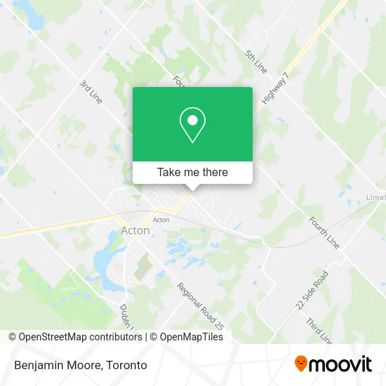 Benjamin Moore map