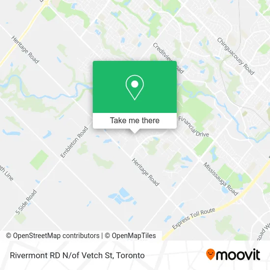 Rivermont RD N/of Vetch St map