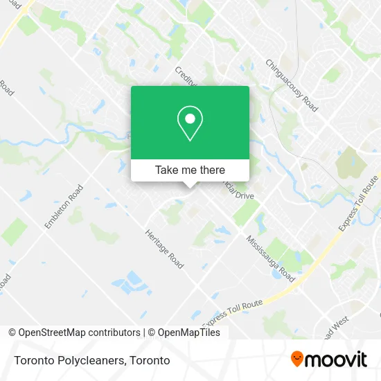 Toronto Polycleaners map