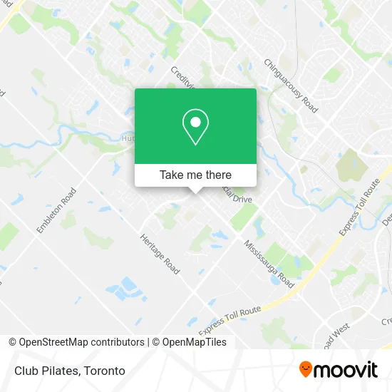 Club Pilates map