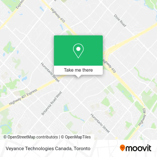 Veyance Technologies Canada map