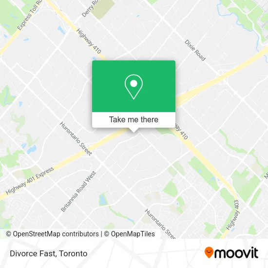 Divorce Fast map