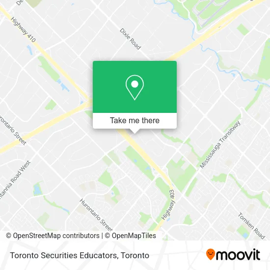 Toronto Securities Educators map