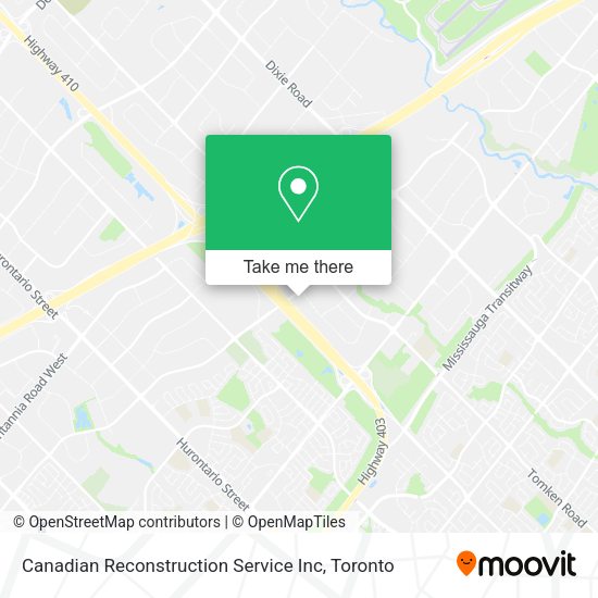 Canadian Reconstruction Service Inc map