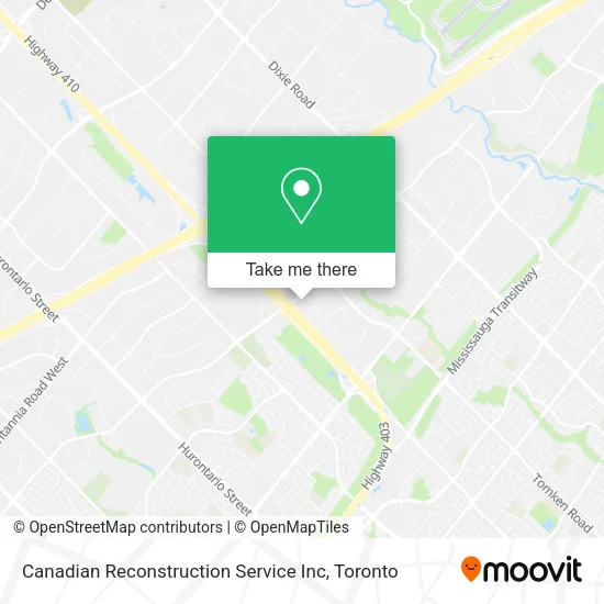 Canadian Reconstruction Service Inc map